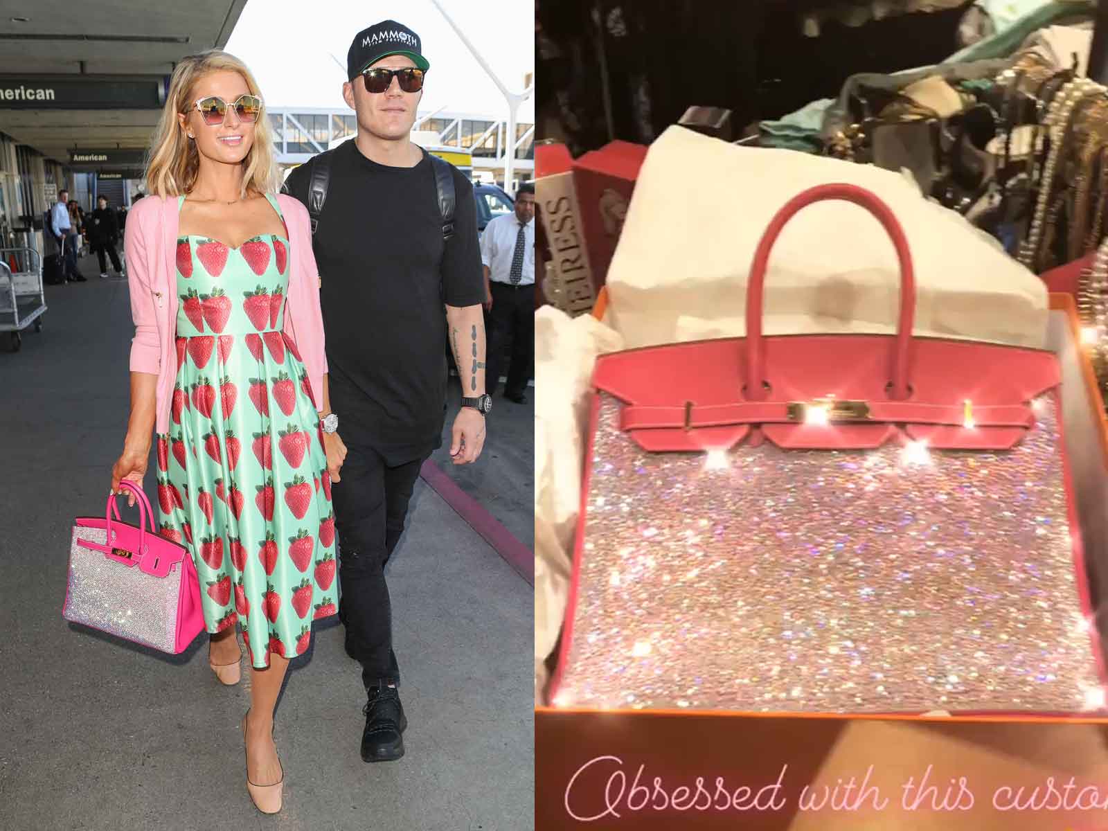 Paris Hilton Gets Shimmering Birkin Bag 