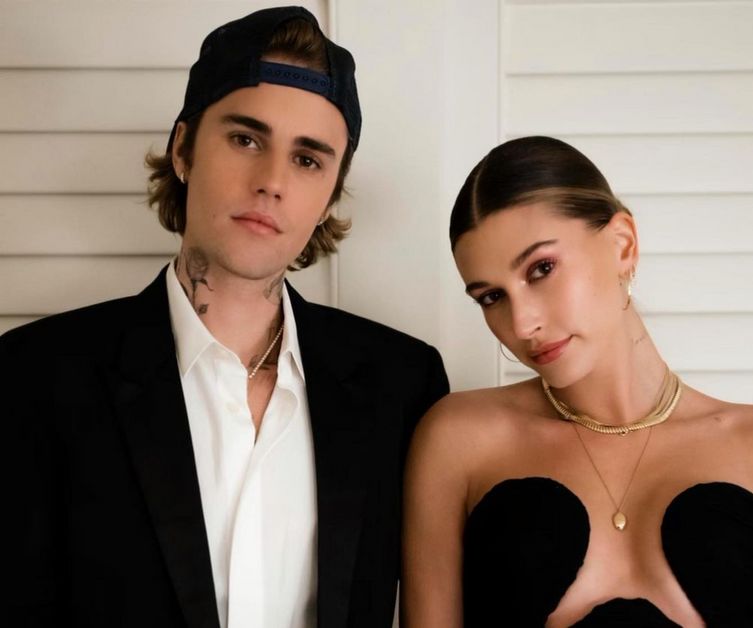 Justin Bieber with Hailey dressed up