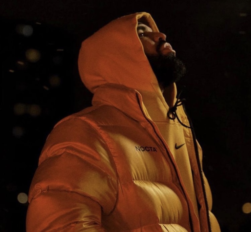 Drake in his Nocta jacket.
