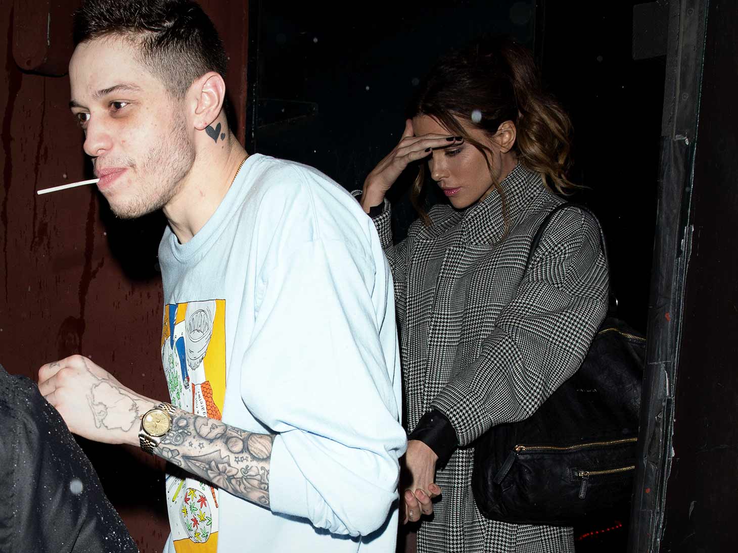 Pete Davidson Covers Up Ariana Grande Tattoo With Cursed Ink