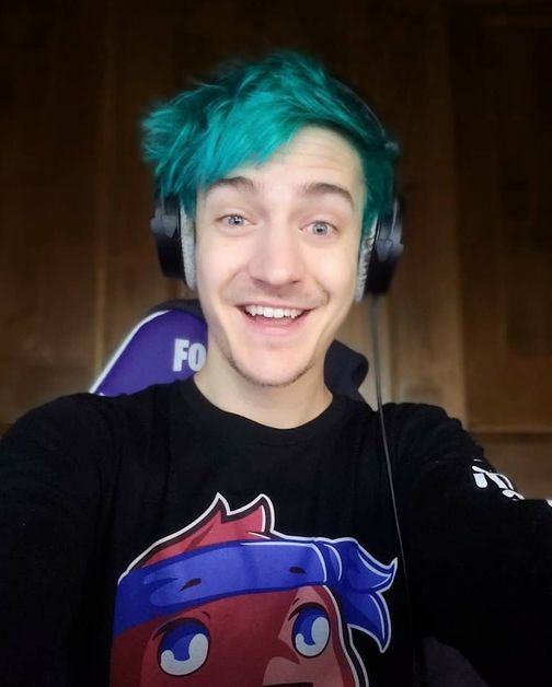 Ninja with green hair and headset