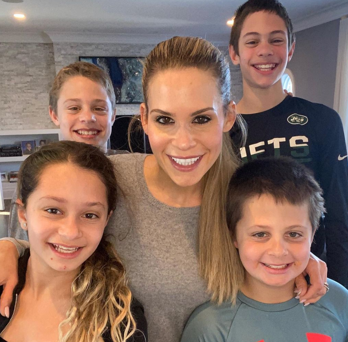 Jackie Goldschneider is seen with her kids.