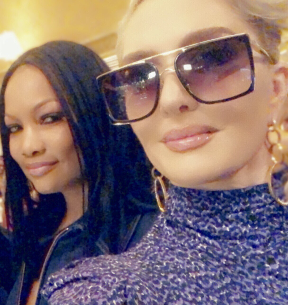 Garcelle Beauvais takes a selfie with Erika Jayne.