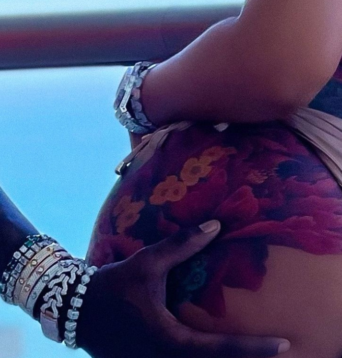 Nope, that's not Cardi B's belly!