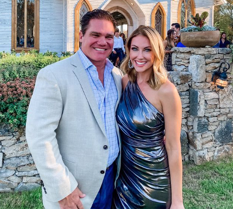 Stephanie Hollman and husband Travis attend a friend's wedding.