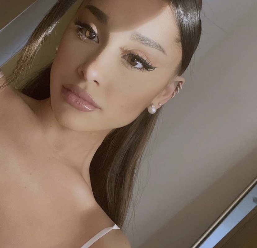 Grande giving fans a closer look at herself on Instagram.