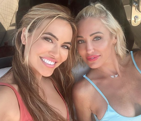 Chrishell Stause and Mary Fitzgerald enjoy a boat ride.