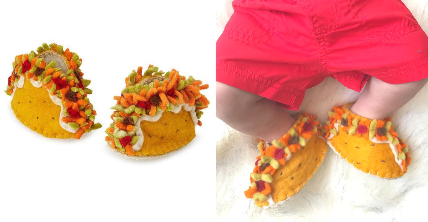 taco booties and tortilla swaddle