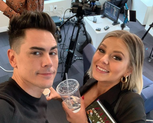 Tom Sandoval and Ariana Madix promote their 'Fancy AF Cocktails' book.