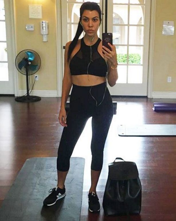 Kourtney Kardashain workout