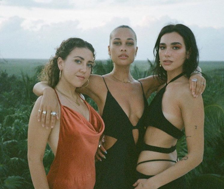 Dua Lipa with friends