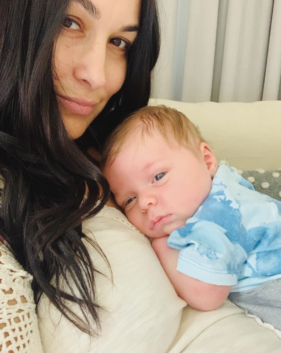 Nikki and Brie Bella introduce their new babies born a day apart