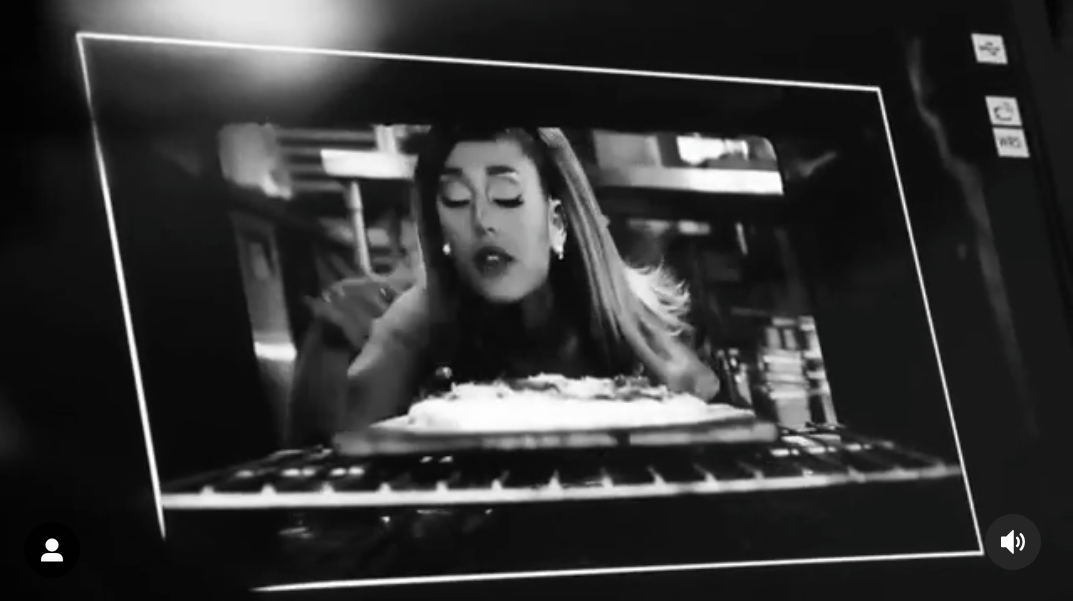 Ariana Grande baking