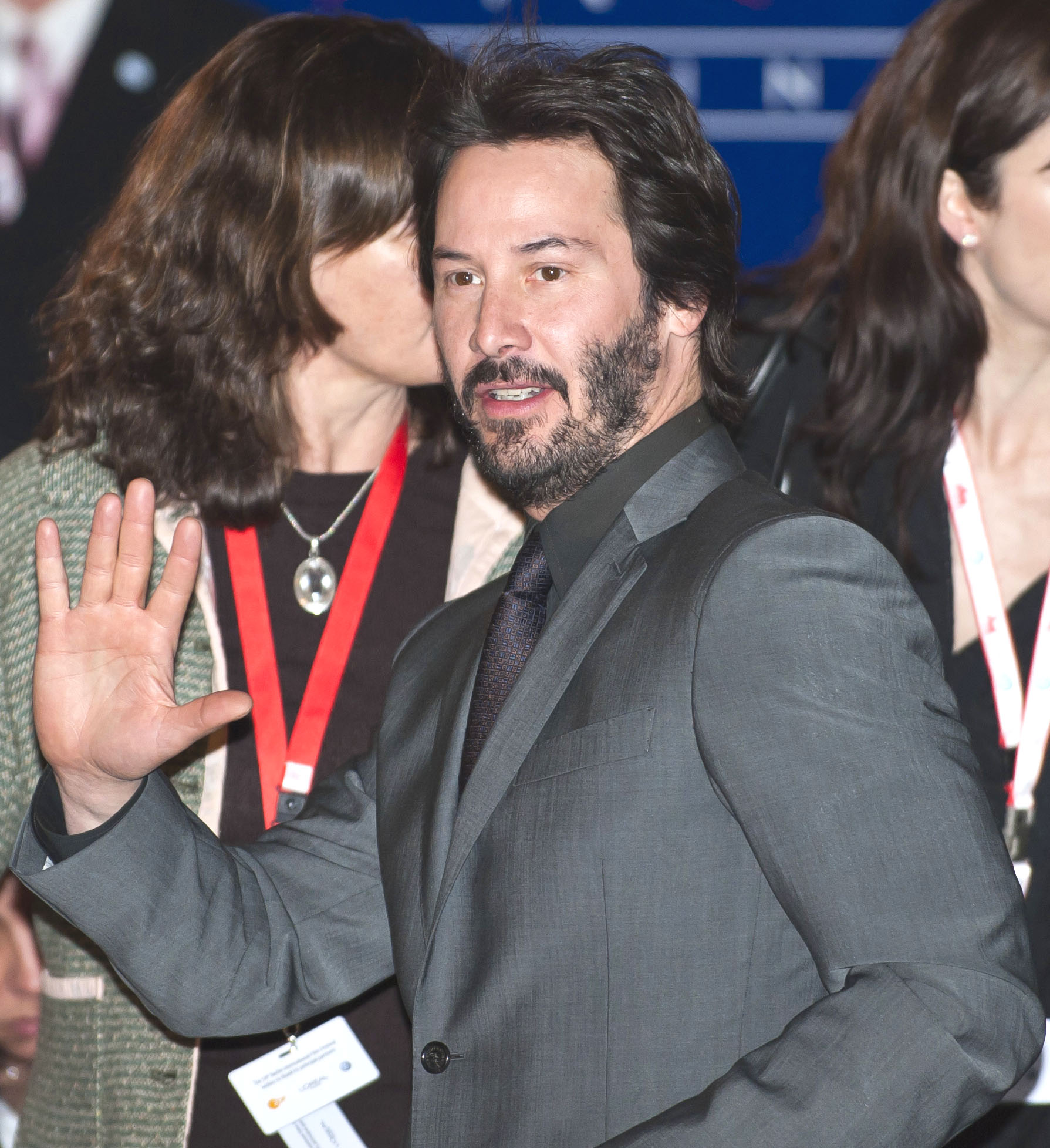 Keanu Reeves at press event