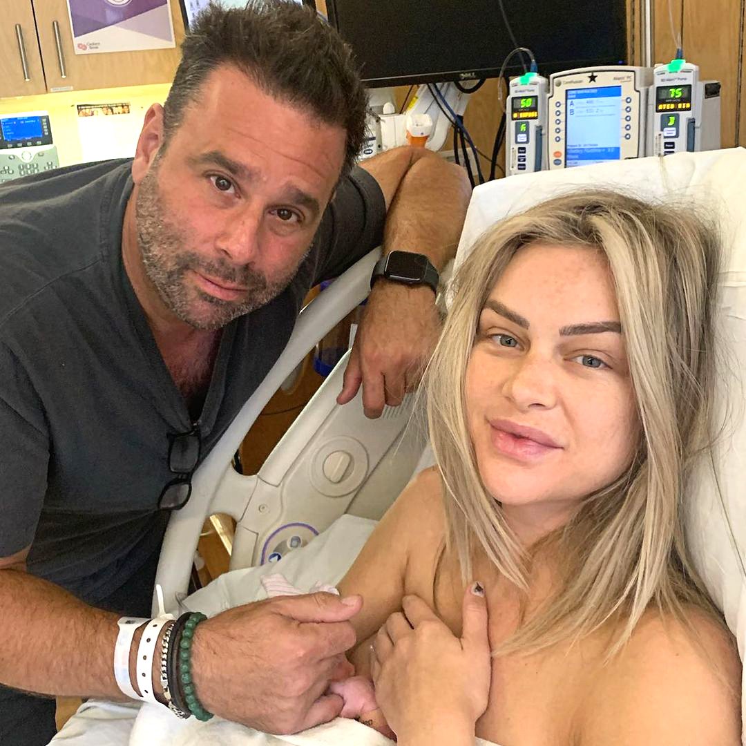 Randall Emmett holds Ocean's hand with Lala Kent in the hospital.