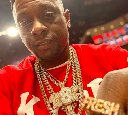 Boosie at an Atlanta Hawks game.