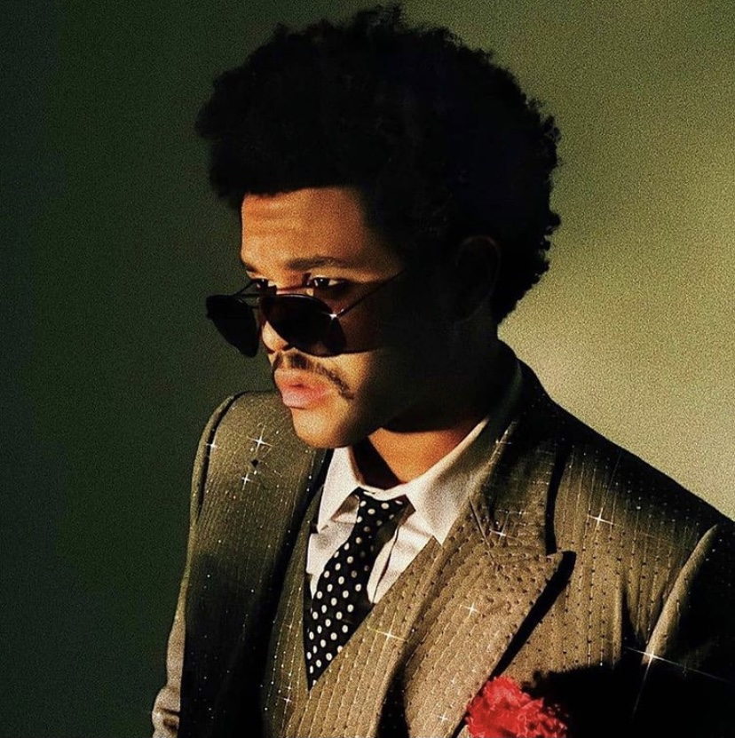 The Weeknd poses in one of his photo shoots.