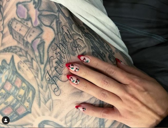 Kourtney Kardashian Travis Barker tattoo