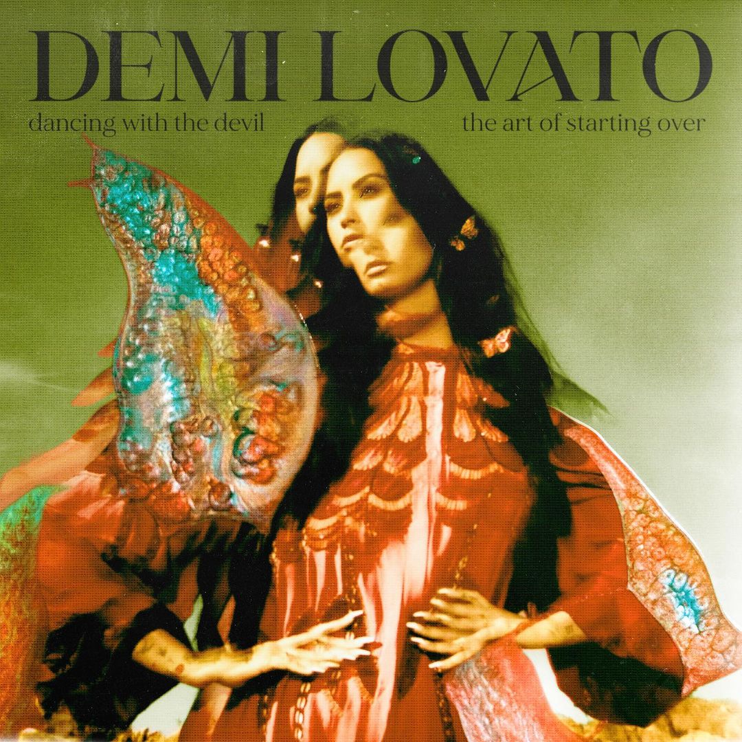 A cover photo of Demi Lovato's new song, 'Dancing With The Devil.'