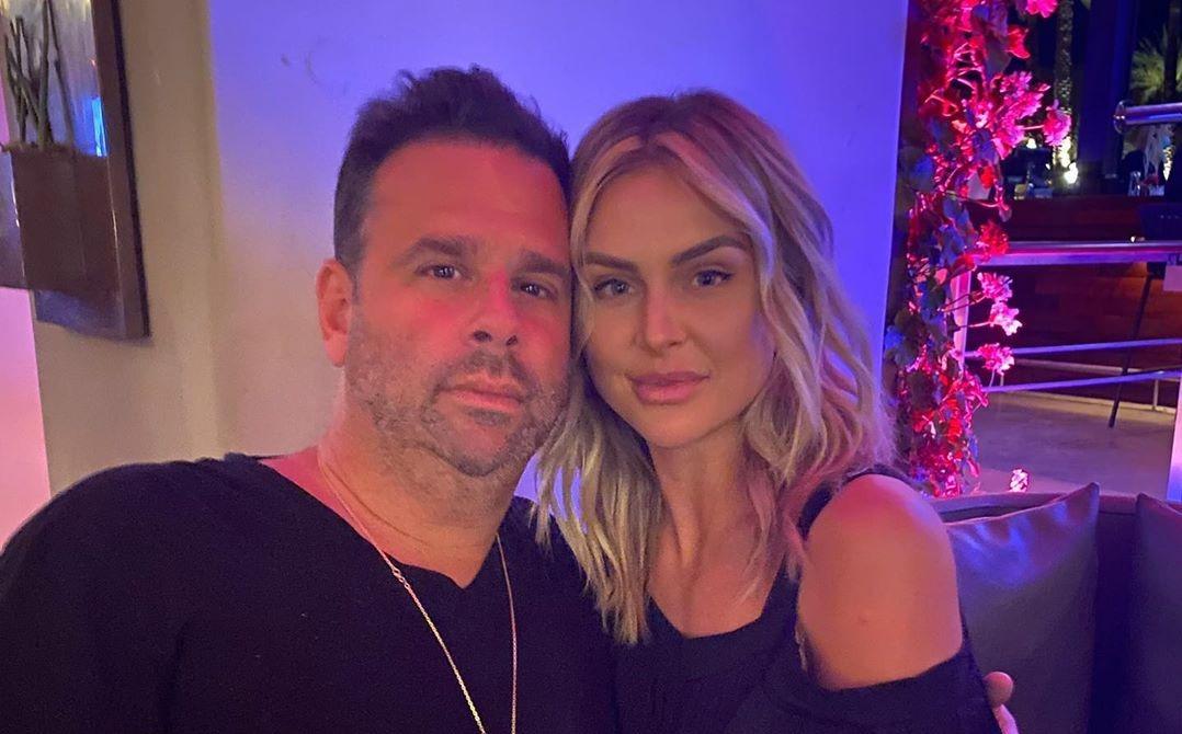 Randall Emmett and Lala Kent wear black shirts.