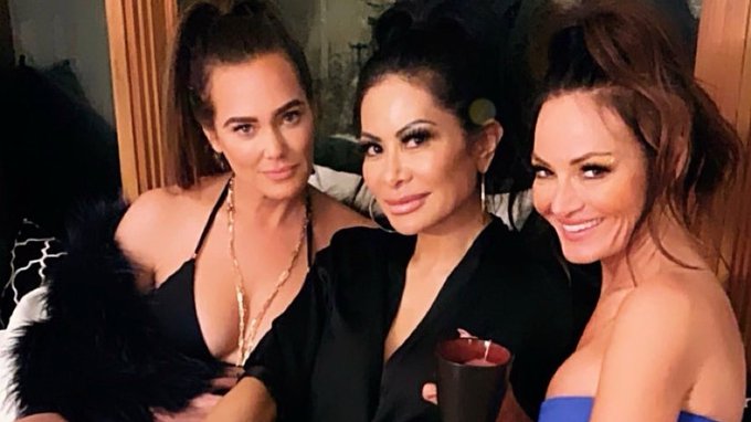 Jen Shah enjoys a night out with 'RHOSLC' co-stars Meredith Marks and Lisa Barlow.