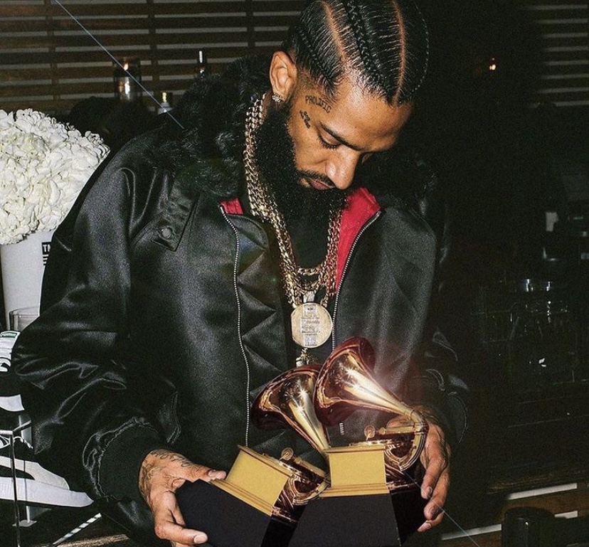 Nipsey's estate paid homage to his posthumous Grammy wins in 2020.