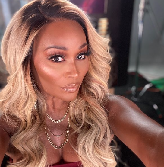 Cynthia Bailey films a confessional scene for 'RHOA.'