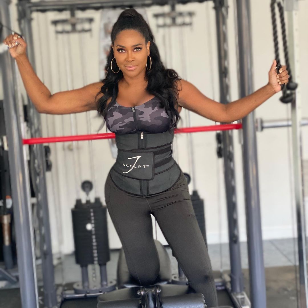 Kenya Moore takes her fans to the gym in style and she looks ready to battle it out with the equipment.