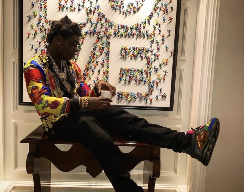 Kodak in one of his colorful outfits.