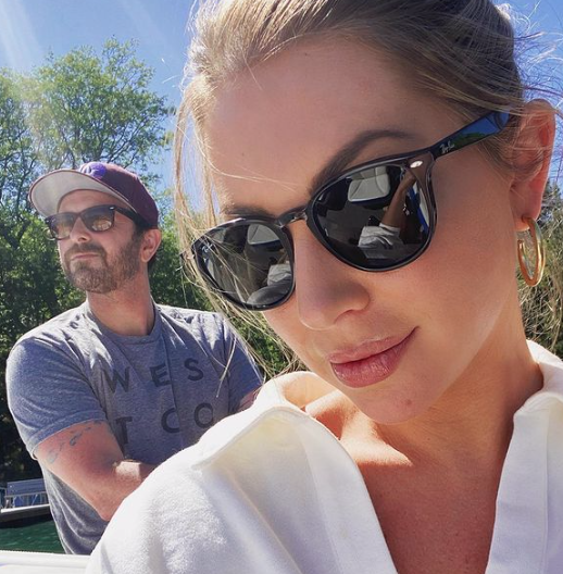 Stassi Schroeder and Beau Clark take a selfie.