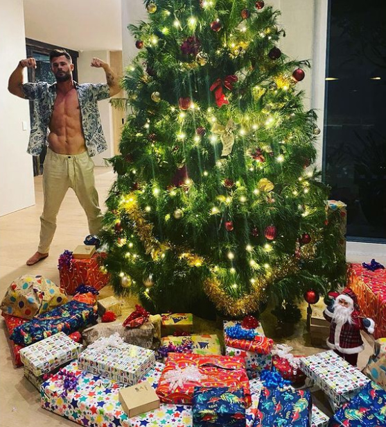 Elsa Pataky got Thor for Christmas