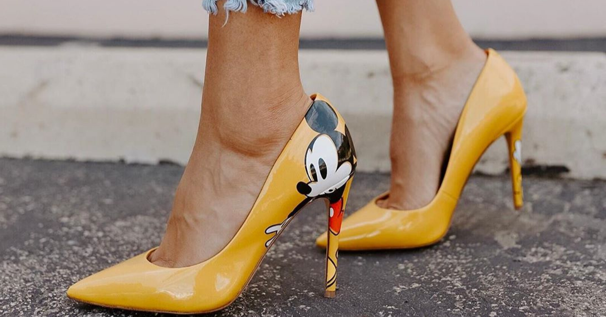 minnie mouse yellow heels