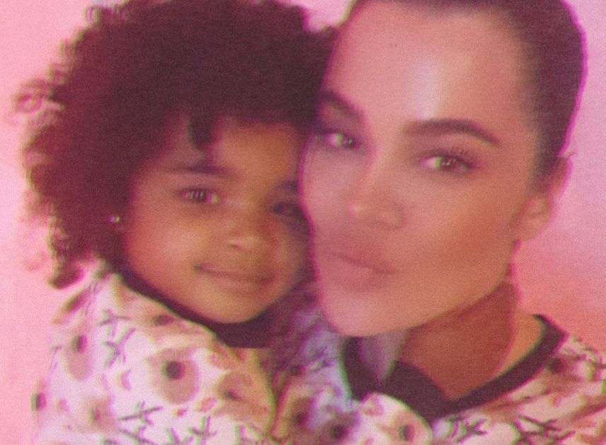 Khloe with daughter True