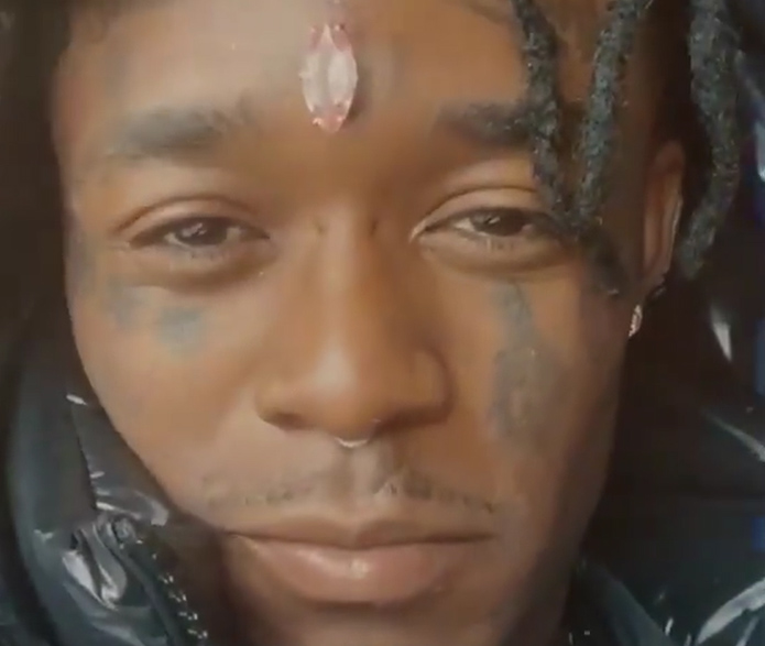 Lil Uzi Vert has a diamond face piercing