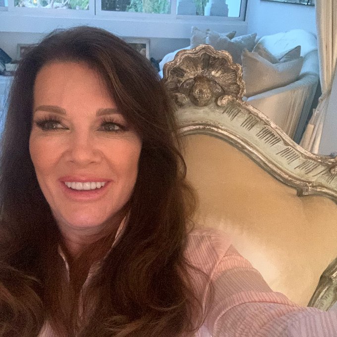 Lisa Vanderpump smiles for a selfie.