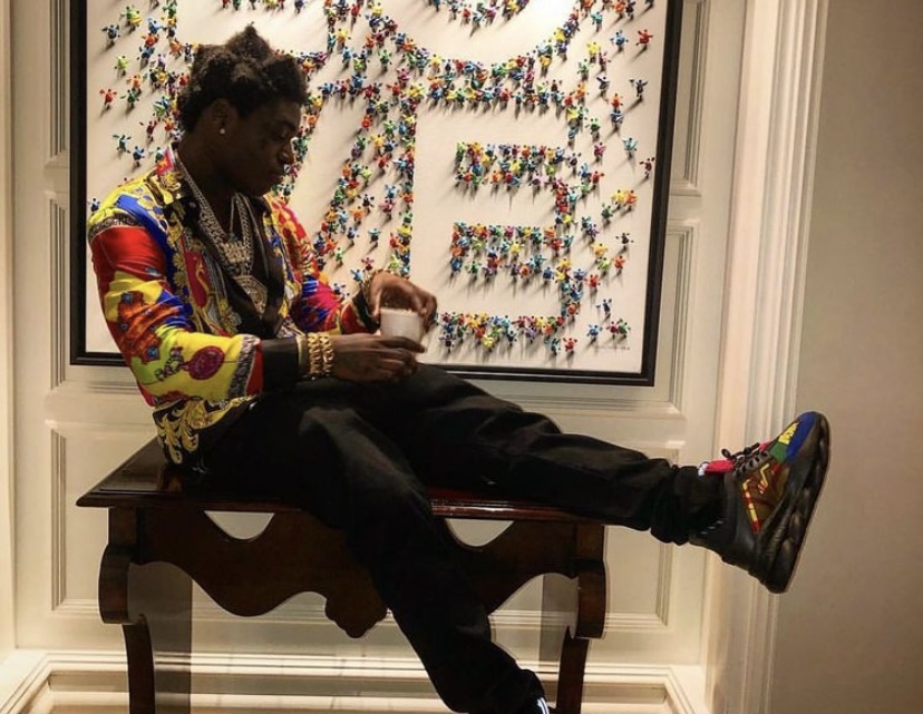 Kodak in one of his colorful outfits.