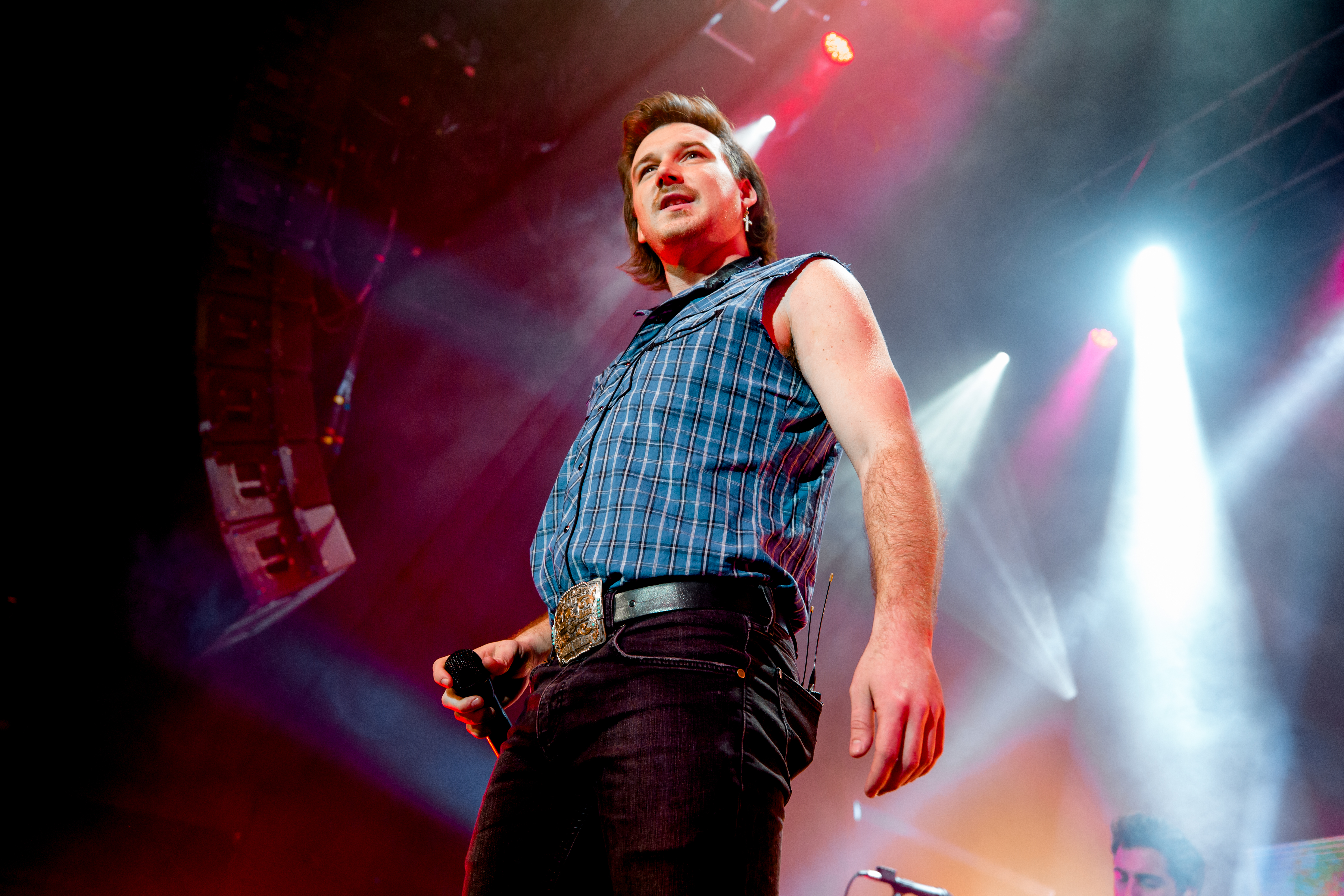 Morgan Wallen photographed performing live