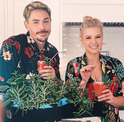 Tom Sandoval and Ariana Madix enjoy a couple of cocktails.