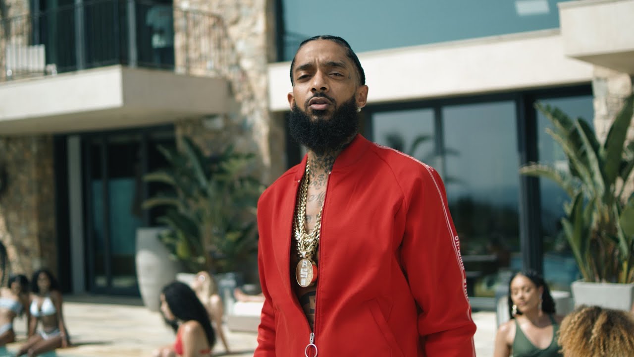 Nipsey in the visuals for his 2018 single.