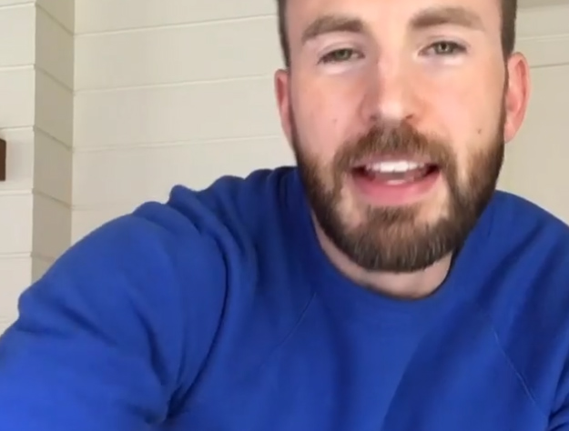 Chris Evans reaching out to fans through IG video