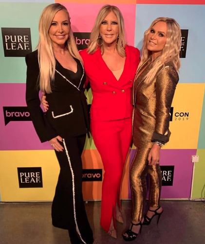 Shannon Beador, Vicki Gunvalson, and Tamra Judge attend BravoCon.