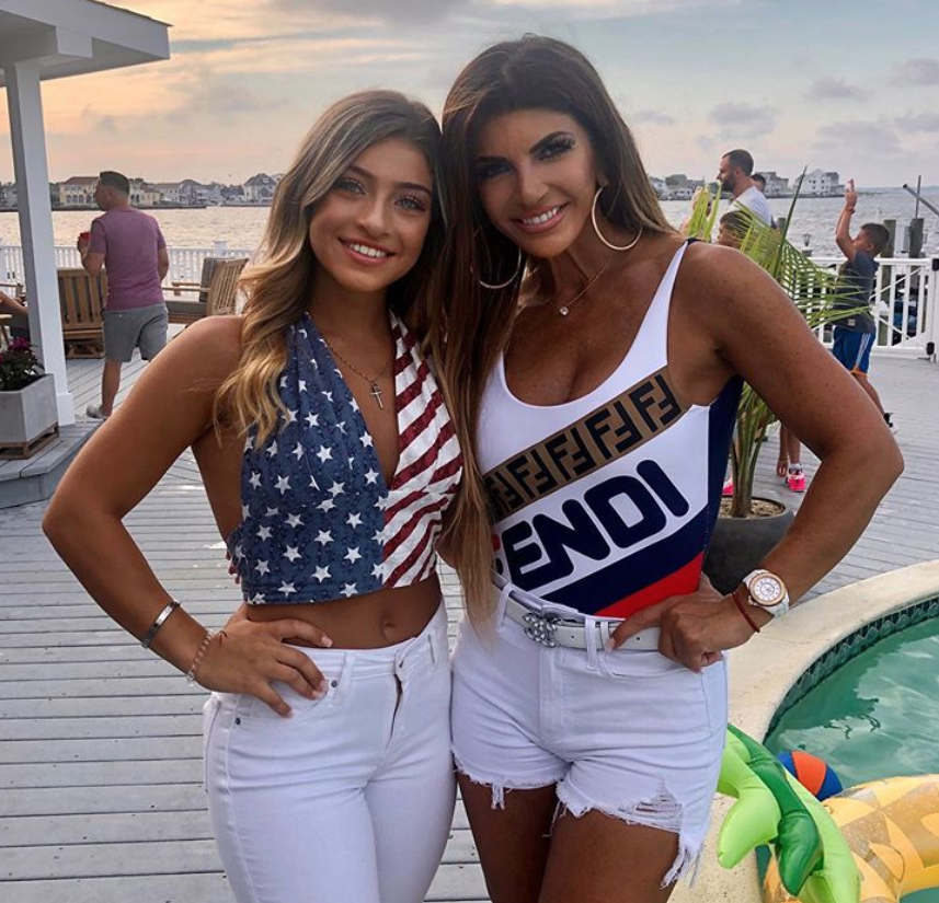 Teresa Giudice enjoys time with daughter Gia Giudice at the Jersey Shore.