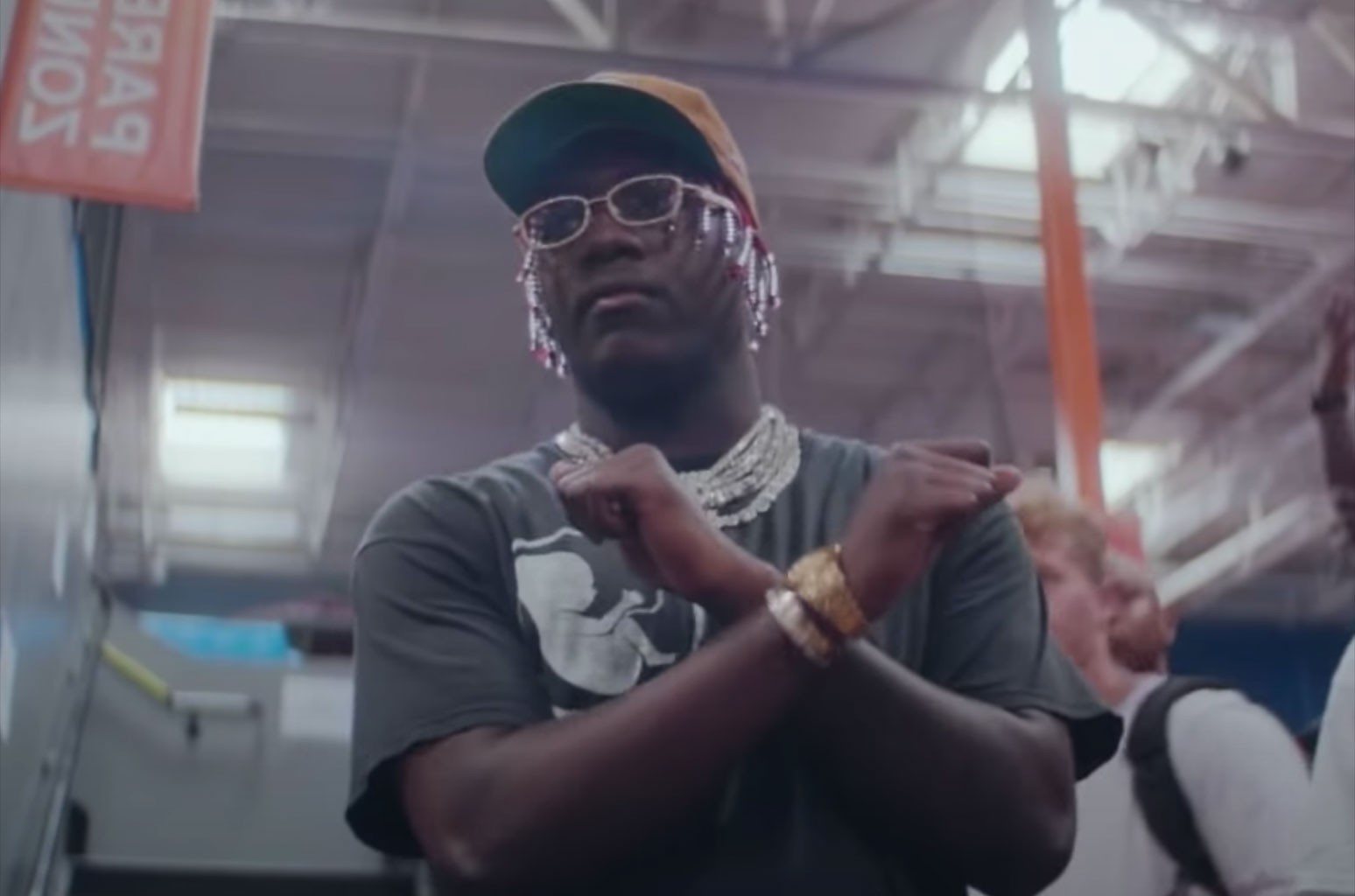 Yachty in the visuals for 'Split/Whole Time.'