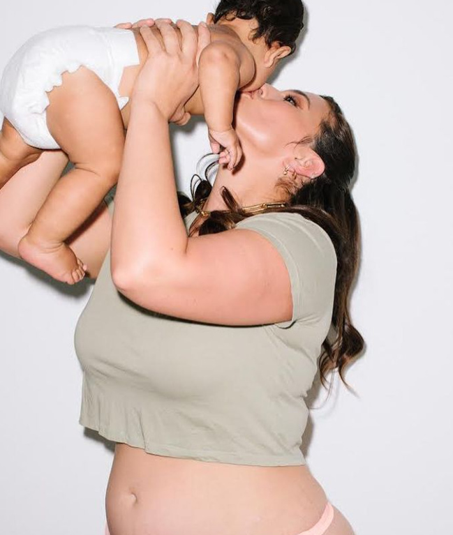 Ashley Graham with her little boy, Isaac