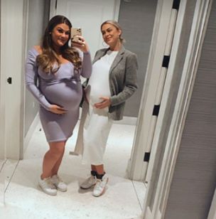 Brittany Cartwright and Lala Kent show off baby bumps in dresses.