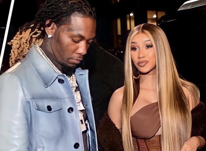 Offset with his wife, Cardi B.