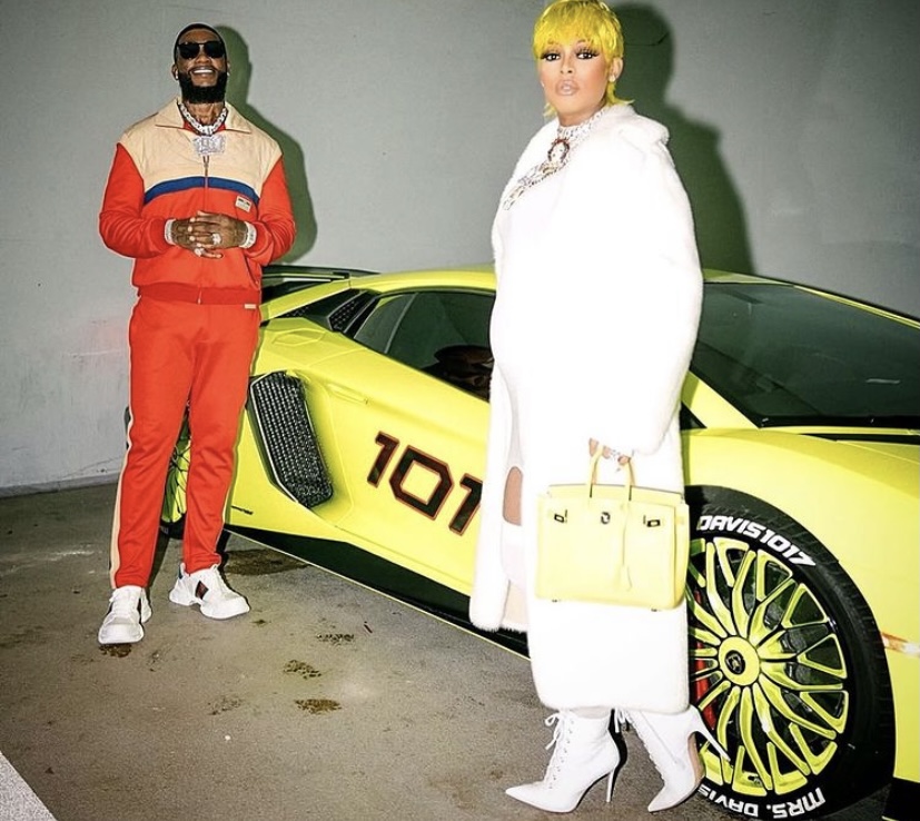 Gucci and Keyshia showing off their Lamborghini Aventador