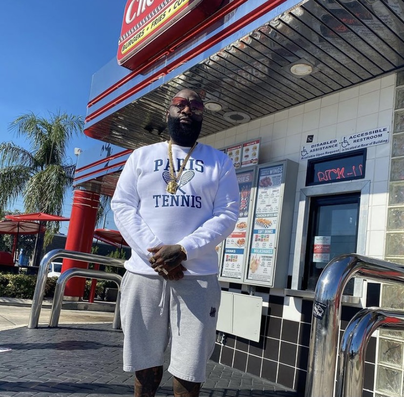 Ross at one of the Checkers restaurants he owns.