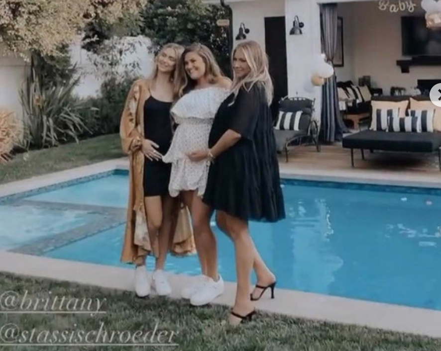 Lala Kent attends Brittany Cartwright's gender reveal with Stassi Schroeder.