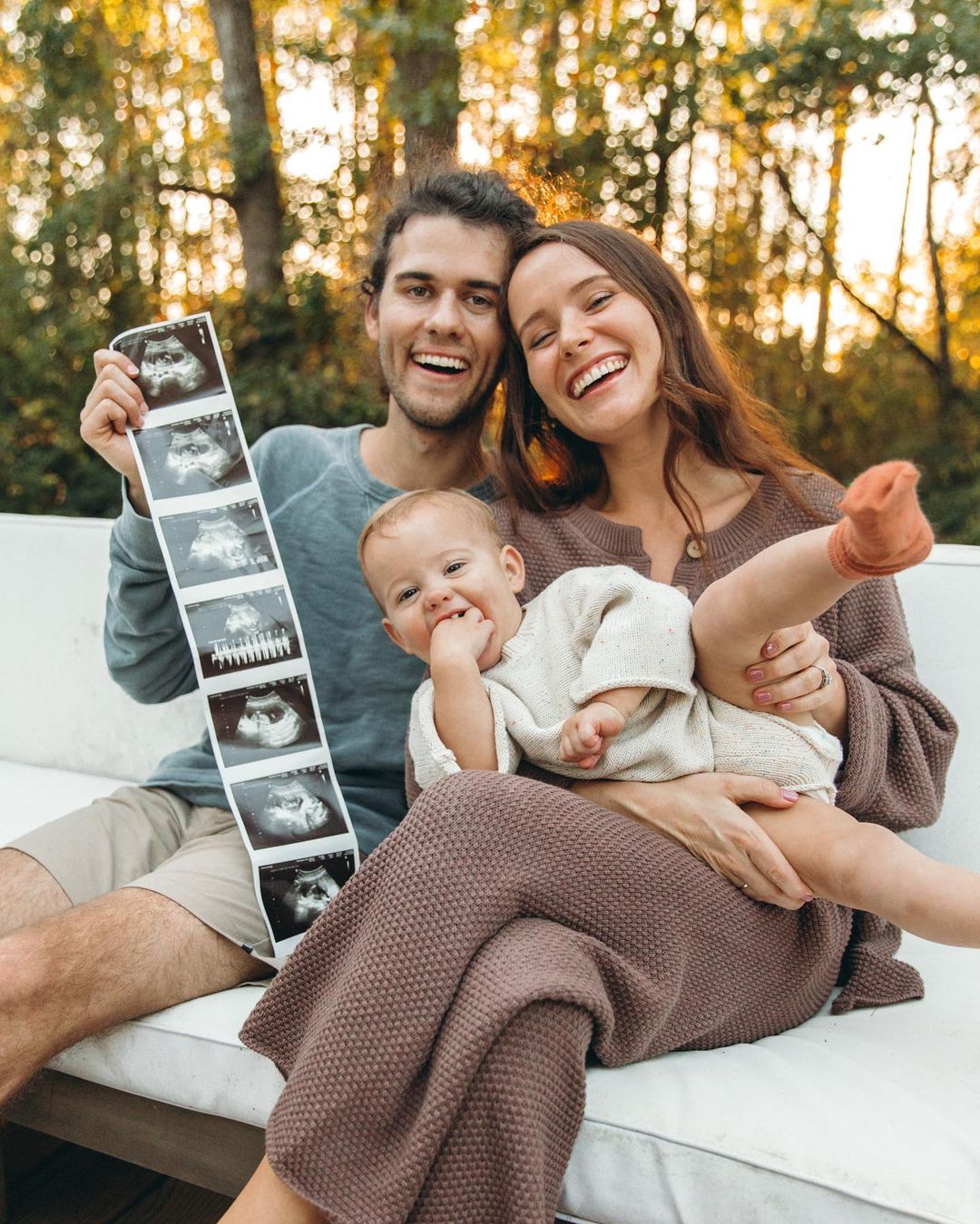 A lovely photo of John Luke and his wife Mary Kate and their first born son.